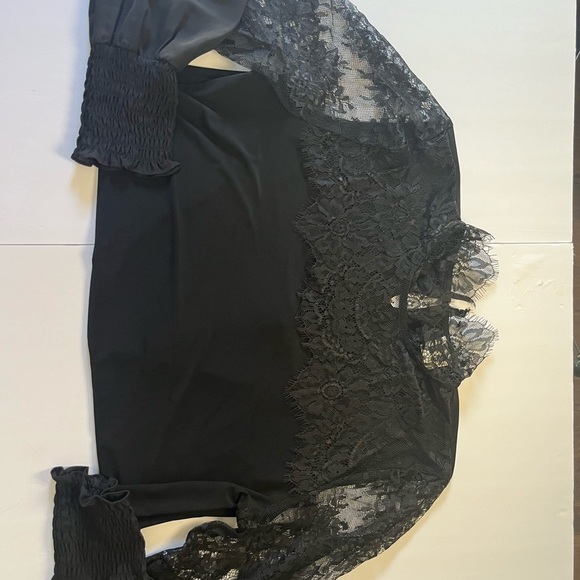 Anne Klein Black Lace Blouse - Picture 7 of 7